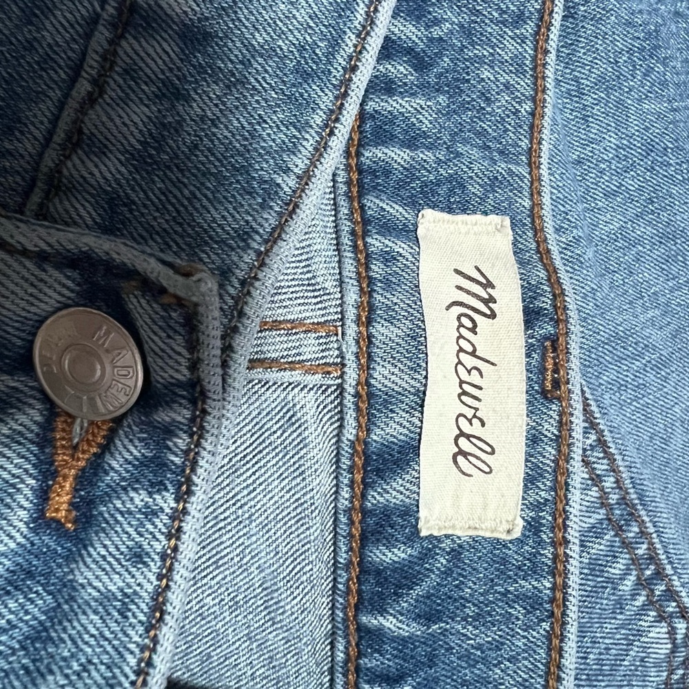MADEWELL the perfect vintage straight vintage Blue Distressed‎ Jeans 31 - Picture 2 of 12